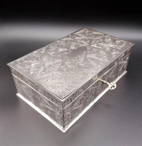 solid silver jewellery box